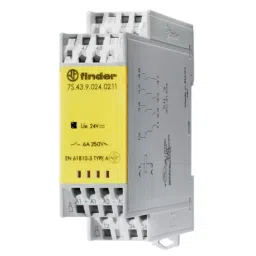 Finder DIN Rail Non-Latching Relay with Guided Contacts 110 V DC Coil 6 A Switching Current 3P, 7S6391100211 (Pack of 5 Pcs)-image-25