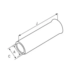 Braco End Sealing Ferrule Copper 2.5-12 mm² Non Insulated, ES-15 image 2