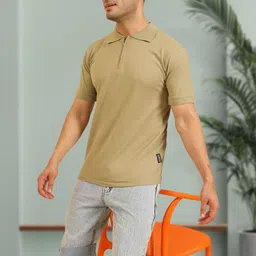 UNIQSOME Men Polo Collar T-shirt image 5