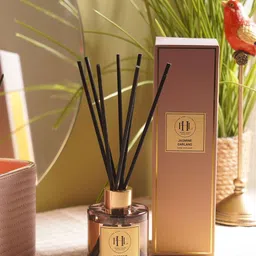Pure Home and Living Purple & Gold Toned Glass Jasmine Garland Scented Aroma Oil Diffusers-image-78
