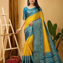 HI FI NX Ethnic Motifs Zari Silk Cotton Kanjeevaram Saree-picture-41