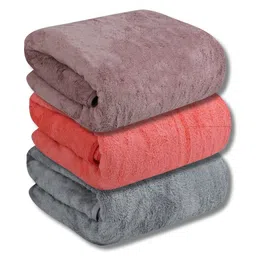 Fezora Grey & Pink 3 450 GSM Bath Towel-picture-48