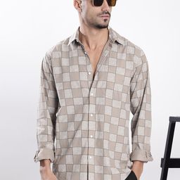 Bene Kleed Geometric Printed Spread Collar Cotton Regular Fit Casual Shirt-picture-49