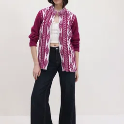 Roadster Women Printed Woollen Cardigan-image-80