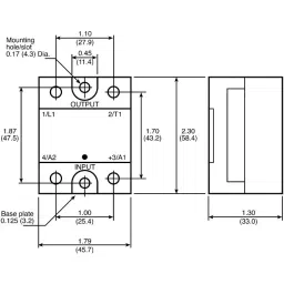 SENSATA/CRYDOM Solid State Relay CW Series 50 A RMS Load Panel Mount 280 V 32 Control, CWD2450 image 3