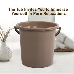 RUBOXA Brown 4 piece Solid Metal Bath Accessories Set image 4