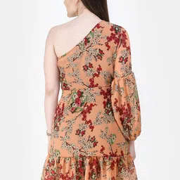 BAESD Floral Print Ruffled Chiffon Mini Dress image 2