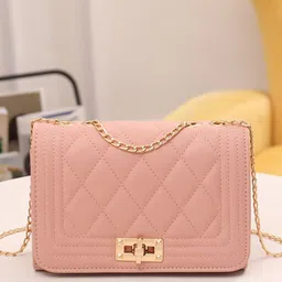 CORSICA Textured PU Structured Sling Bag with Quilted image 1