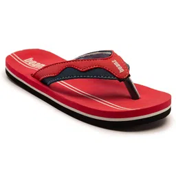 Beanz Striped Flip Flops - Red & Grey image 3