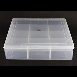 NMII Transparent Storage Box Jewellery Organiser With Lid image 3