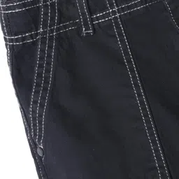 kookie kids india Kookie Kids Full Length Trousers With Front Pockets - Black image 3