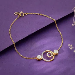 GIVA Women Gold Circular Magic Diamond Bracelet-picture-31