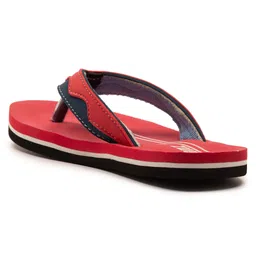 Beanz Striped Flip Flops - Red & Grey image 5