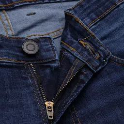 SHOWOFFFF Men Comfort Straight Fit Low-Rise Light Fade Acid Wash Stretchable Jeans image 5