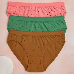 FiveFlag Women Pack of 3 Printed Briefs-image-94