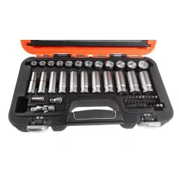 Bahco Deep Socket/Bit Set with Ratchet 6 point Hex Bit Phillips Bit Slotted Bit, S330L (Pack of 53 Pcs) image 2