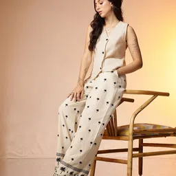 CORSICA Solid Waist-Coat Style Top image 5