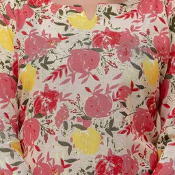 BAESD Printed Notch Neck Tunic With Trousers image 2