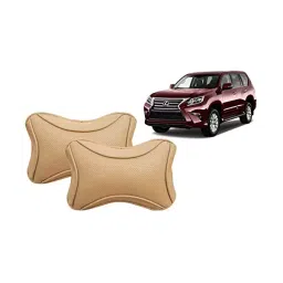 Auto Pearl Beige Dots CV Car Neck Rest Pillow Compatible for Lexus GX-picture-19