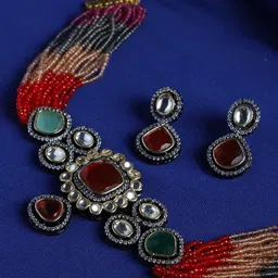 justpeachy Rhodium-Plated Jewellery Set-picture-22