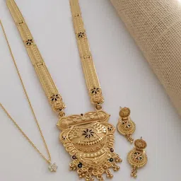 JEWELLERY HEAVEN Gold-Plated Enamelled & Beaded Jewellery Set-picture-40