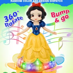 Toysire Musical Toys for Kids Dancing Doll 360 Degree Rotating Light & Sound Toy Bump and Go action for 1 Year Old Baby Boys & Girls-picture-13