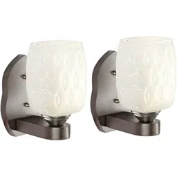 1ST TIME White & White Printed Wood Contemporary Cylinder Shaped Wall Lamp-picture-27