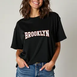 Moda Rapido Women Typography Printed T-shirt-image-40