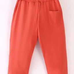 Zero Cotton Full Length Lounge Pant Solid Color - Orange image 2