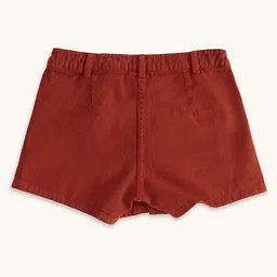 Pantaloons Junior Solid Skort - Maroon image 3