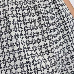 glitchez Textured Geometric Print Monochrome Regular Fit Co-Ords image 3
