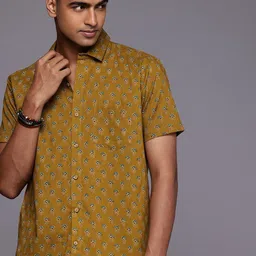 Patrah Relaxed Indie Floral Printed Pure Cotton Casual Shirt-picture-16