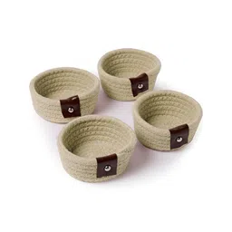 Myntra Elegant Homes Beige Reusable Multi-Utility Organisers image 3