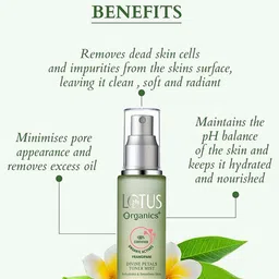Lotus Organics+ Set Of 2 Frangipani Divine Petals Toner-Mist-50ml Each image 2