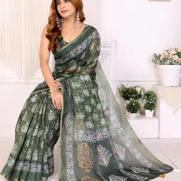 GULKEE FAB Silk Blend Saree image 4
