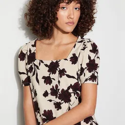 CODE by Lifestyle Floral Print Puff Sleeve Top image 3