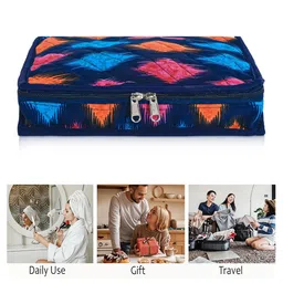 Kuber Industries Blue Set of 1 Regular Jewellery Organiser Organisers image 3