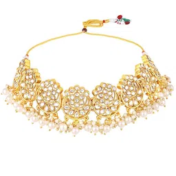 OOMPH kundan Studded & Beaded Jewellery Set image 3