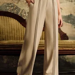 BROADSTAR Women Smart Loose Fit High-Rise Easy Wash Pleated Korean Pants image 5