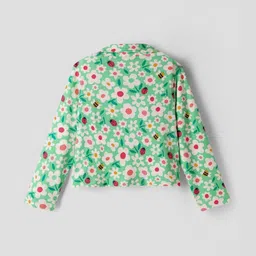 CrayonFlakes Girls Printed Long Sleeves Pure Cotton Shirt With Trouser image 5