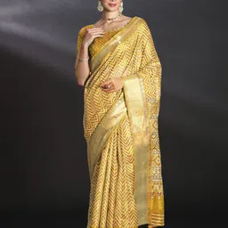 Anouk Rustic Zari Art Silk Sungudi Saree-picture-12