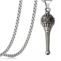 kazare Rhodium-Plated Contemporary Pendants with Chains image 2