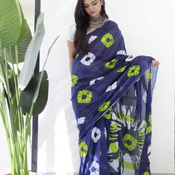 HERE&NOW Pure Cotton Bagru Saree-picture-40