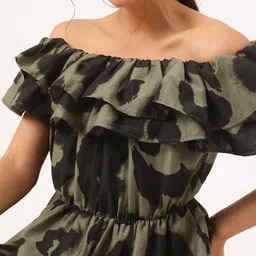 DressBerry Artsy Gal Off-Shoulder Layered Sheath Dress image 3