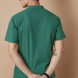 Melange by Lifestyle Men Solid Cotton Regular Kurta image 4