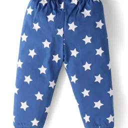 Babyhug Disney Full Sleeves Nightsuit Set With Simba Graphics - Blue image 5