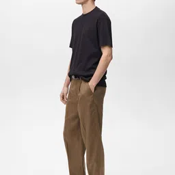 MANGO MAN Ribbed T-shirt image 3