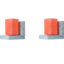 SOMIL Orange Glass Cylinder Printed Wall Lamps-picture-38