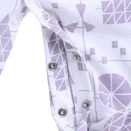 BABY GO Pack Of 2 Printed Round Neck Sleepsuits image 2