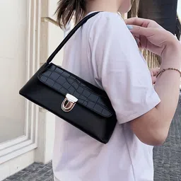 HAUTE SAUCE by Campus Sutra PU Structured Shoulder Bag with Tasselled image 2